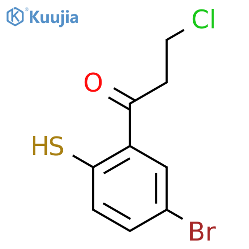 1-(5-Bromo-2-mercaptophenyl)-3-chloropropan-1-one structure