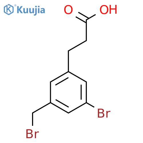 3-(3-Bromo-5-(bromomethyl)phenyl)propanoic acid structure