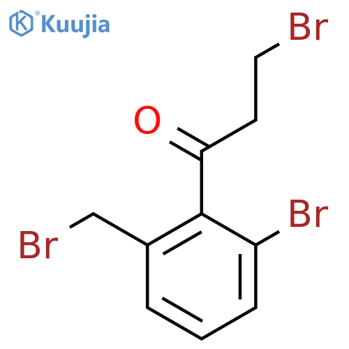 3-Bromo-1-(2-bromo-6-(bromomethyl)phenyl)propan-1-one structure