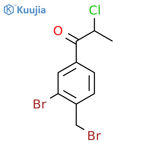 1-(3-Bromo-4-(bromomethyl)phenyl)-2-chloropropan-1-one structure
