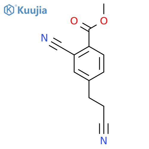 Methyl 2-cyano-4-(2-cyanoethyl)benzoate structure