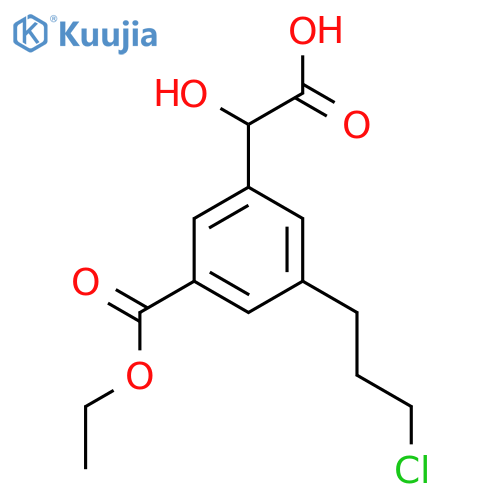 Ethyl 3-(carboxy(hydroxy)methyl)-5-(3-chloropropyl)benzoate structure