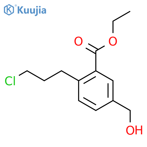 Ethyl 2-(3-chloropropyl)-5-(hydroxymethyl)benzoate structure