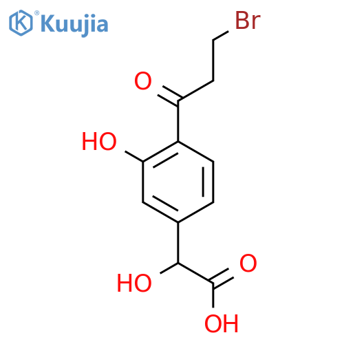 4-(3-Bromopropanoyl)-3-hydroxymandelic acid structure