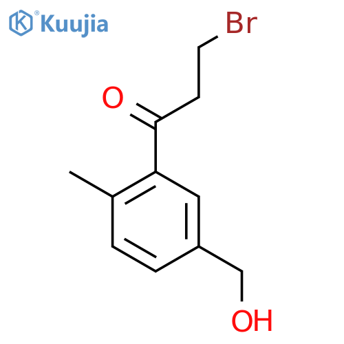 3-(3-Bromopropanoyl)-4-methylbenzyl alcohol structure