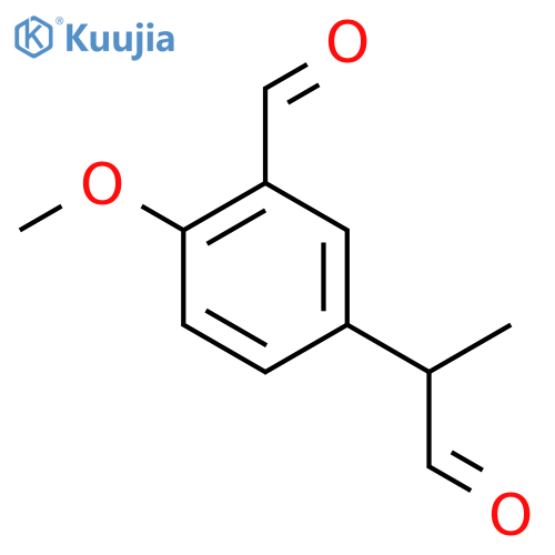 3-Formyl-4-methoxyphenylpropanal structure