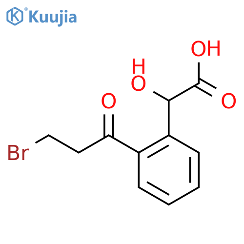 3-Bromo-1-(2-(carboxy(hydroxy)methyl)phenyl)propan-1-one structure