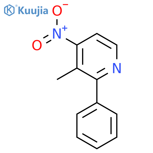 3-Methyl-4-nitro-2-phenylpyridine structure