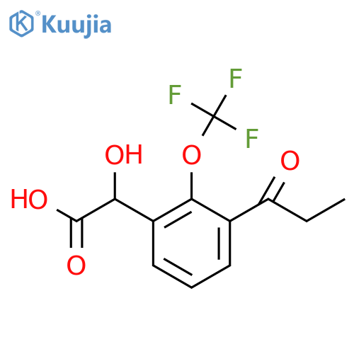 3-Propionyl-2-(trifluoromethoxy)mandelic acid structure