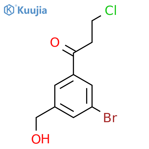 1-(3-Bromo-5-(hydroxymethyl)phenyl)-3-chloropropan-1-one structure