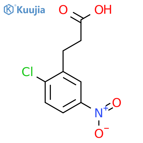 3-(2-Chloro-5-nitrophenyl)propanoic acid structure