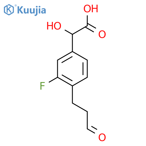 3-Fluoro-4-(3-oxopropyl)mandelic acid structure