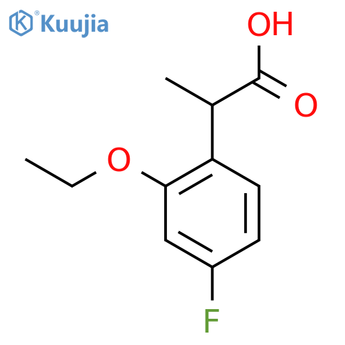 2-Ethoxy-4-fluorophenylpropanoic acid structure