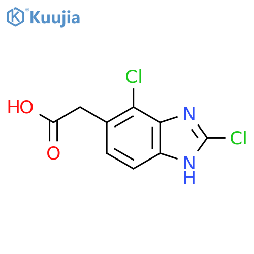 2,4-Dichloro-1H-benzimidazole-5-acetic acid structure