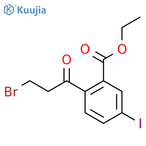 Ethyl 2-(3-bromopropanoyl)-5-iodobenzoate structure