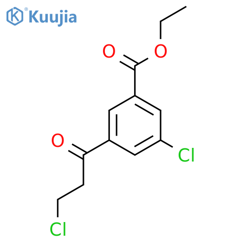 Ethyl 3-chloro-5-(3-chloropropanoyl)benzoate structure