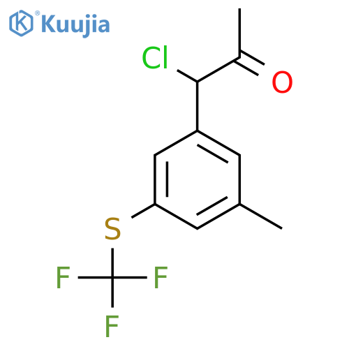 3-(1-Chloro-2-oxopropyl)-5-(trifluoromethylthio)toluene structure