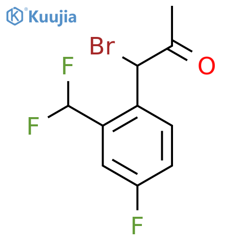 1-Bromo-1-(2-(difluoromethyl)-4-fluorophenyl)propan-2-one structure