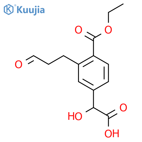 Ethyl 4-(carboxy(hydroxy)methyl)-2-(3-oxopropyl)benzoate structure