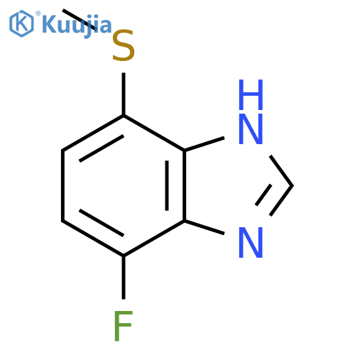 4-Fluoro-7-methylthio-1H-benzimidazole structure