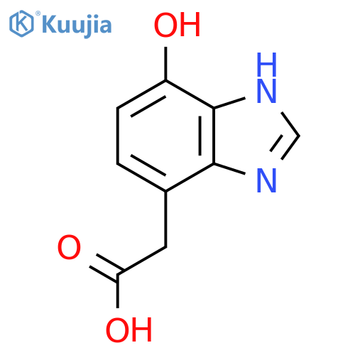 4-Hydroxy-1H-benzimidazole-7-acetic acid structure