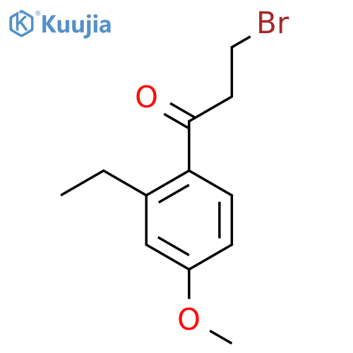 3-Bromo-1-(2-ethyl-4-methoxyphenyl)propan-1-one structure