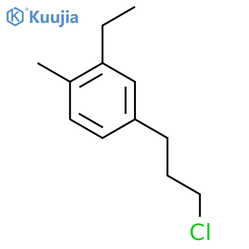 4-(3-Chloropropyl)-2-ethyltoluene structure