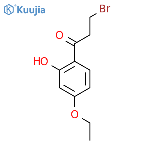 3-Bromo-1-(4-ethoxy-2-hydroxyphenyl)propan-1-one structure