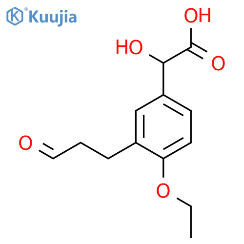 4-Ethoxy-3-(3-oxopropyl)mandelic acid structure