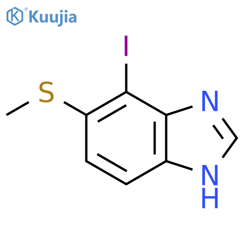 4-Iodo-5-methylthio-1H-benzimidazole structure