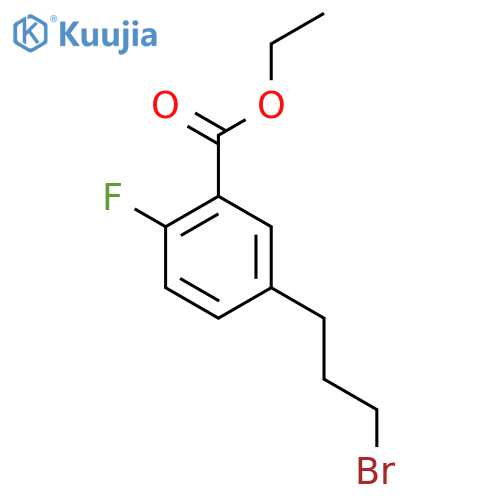 Ethyl 5-(3-bromopropyl)-2-fluorobenzoate structure