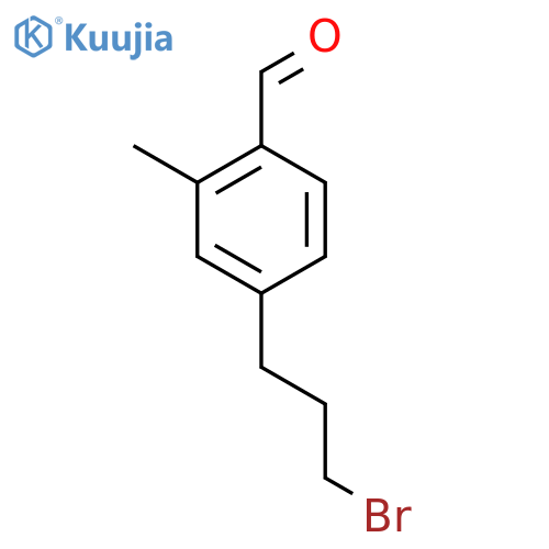 4-(3-Bromopropyl)-2-methylbenzaldehyde structure