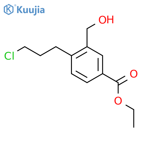 Ethyl 4-(3-chloropropyl)-3-(hydroxymethyl)benzoate structure