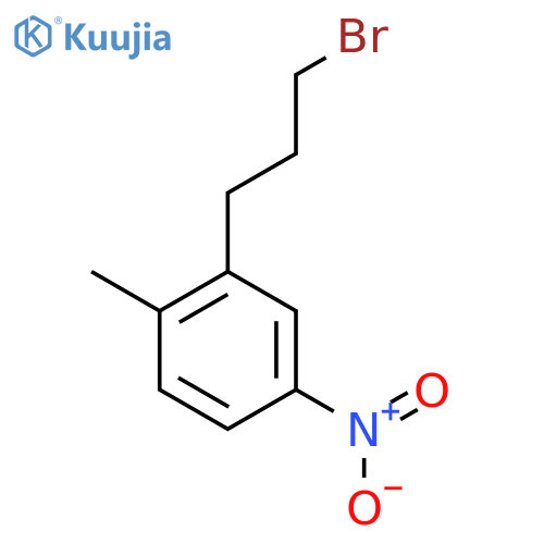 2-(3-Bromopropyl)-4-nitrotoluene structure
