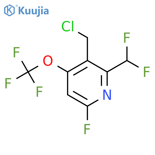 3-(Chloromethyl)-2-(difluoromethyl)-6-fluoro-4-(trifluoromethoxy)pyridine structure
