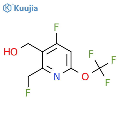 4-Fluoro-2-(fluoromethyl)-6-(trifluoromethoxy)pyridine-3-methanol structure