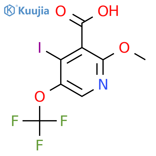 4-Iodo-2-methoxy-5-(trifluoromethoxy)pyridine-3-carboxylic acid structure