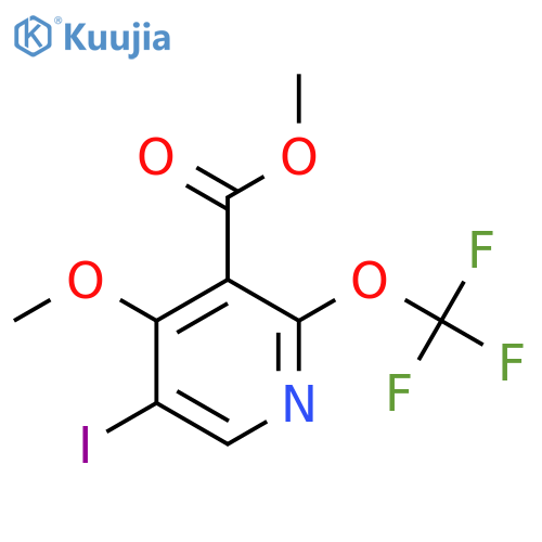 Methyl 5-iodo-4-methoxy-2-(trifluoromethoxy)pyridine-3-carboxylate structure