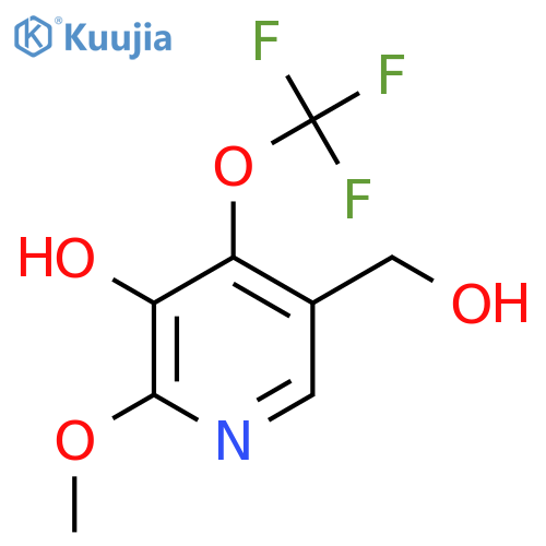 3-Hydroxy-2-methoxy-4-(trifluoromethoxy)pyridine-5-methanol structure