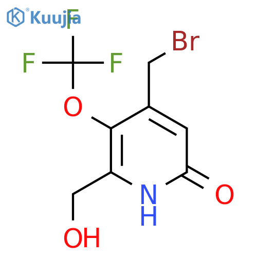 4-(Bromomethyl)-6-hydroxy-3-(trifluoromethoxy)pyridine-2-methanol structure