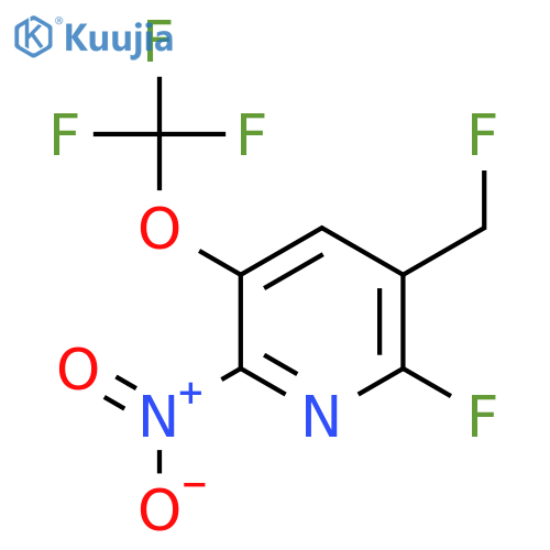 2-Fluoro-3-(fluoromethyl)-6-nitro-5-(trifluoromethoxy)pyridine structure
