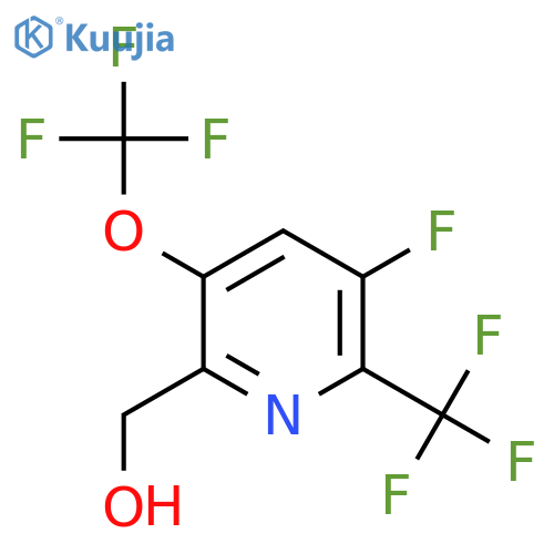 3-Fluoro-5-(trifluoromethoxy)-2-(trifluoromethyl)pyridine-6-methanol structure