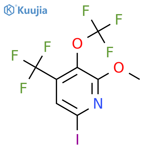 6-Iodo-2-methoxy-3-(trifluoromethoxy)-4-(trifluoromethyl)pyridine structure
