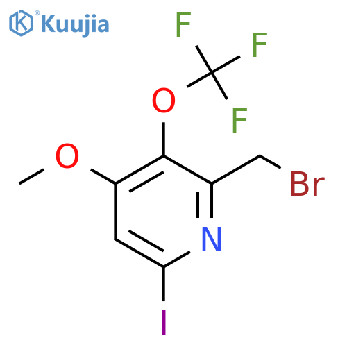 2-(Bromomethyl)-6-iodo-4-methoxy-3-(trifluoromethoxy)pyridine structure