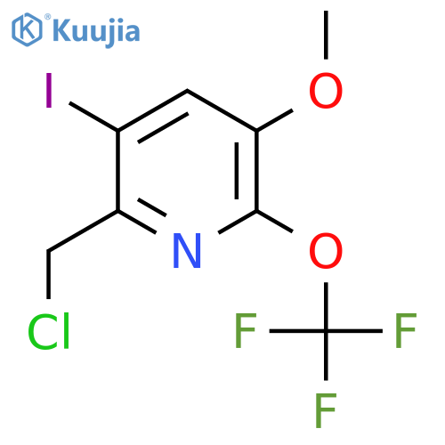 2-(Chloromethyl)-3-iodo-5-methoxy-6-(trifluoromethoxy)pyridine structure