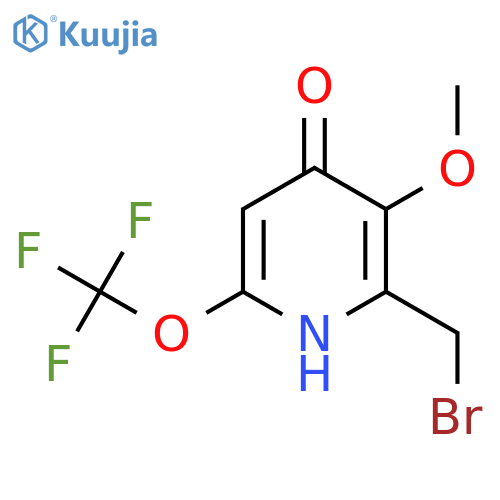 2-(Bromomethyl)-4-hydroxy-3-methoxy-6-(trifluoromethoxy)pyridine structure