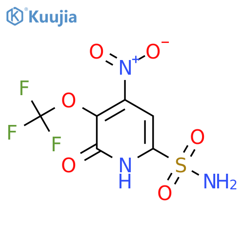 2-Hydroxy-4-nitro-3-(trifluoromethoxy)pyridine-6-sulfonamide structure
