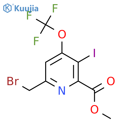 Methyl 6-(bromomethyl)-3-iodo-4-(trifluoromethoxy)pyridine-2-carboxylate structure