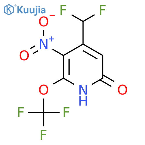 4-(Difluoromethyl)-6-hydroxy-3-nitro-2-(trifluoromethoxy)pyridine structure