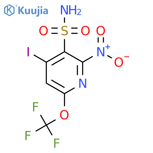4-Iodo-2-nitro-6-(trifluoromethoxy)pyridine-3-sulfonamide structure